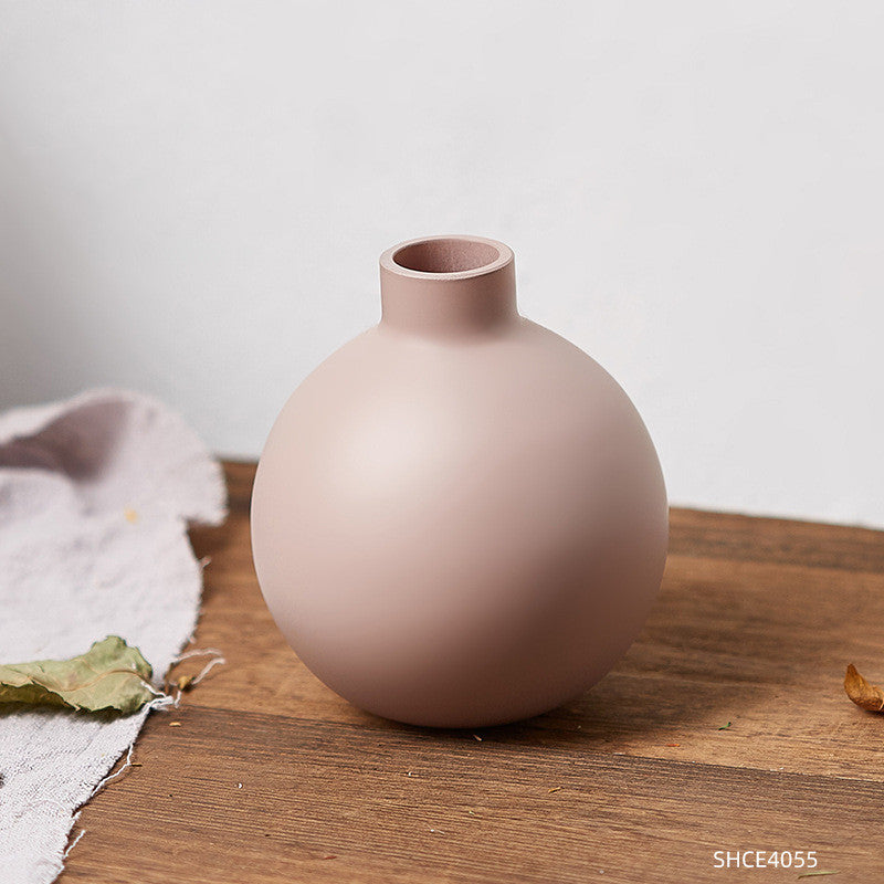 Living Room Dried Flower Flower Arrangement Ceramic Vase